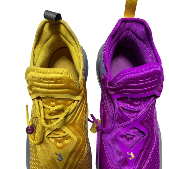 Mens Nike Lebron Soldier XIV 11.5 LA LAKERS Purple Solar Sneakers