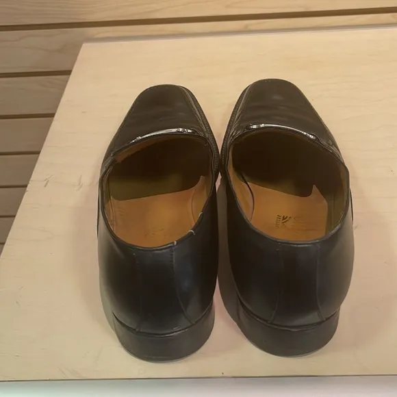 Men’s Salvatore Ferragamo Black Leather Loafers Size 11D
