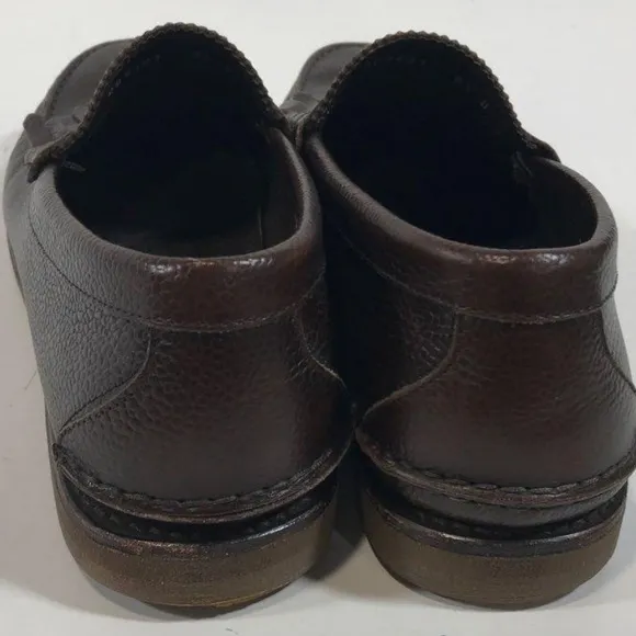 Men’s Salvatore Ferragamo Brown Leather Kiltie Loafers Size 8.5D