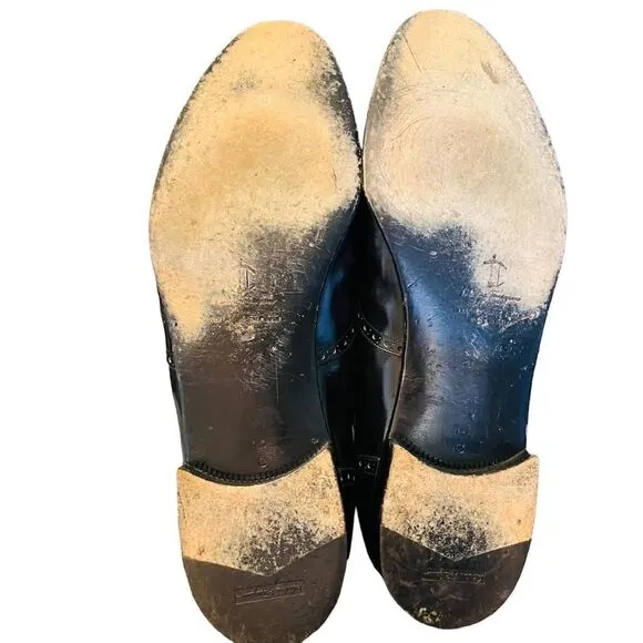 Men's SALVATORE FERRAGAMO 'Tassel' Black Leather Loafers Size US 12 C