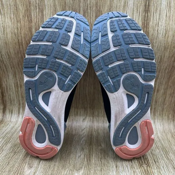 Men's Size 10.5 Women's 12 - Under Armour HOVR Sonic 6 Black Blue Sneakers Shoes