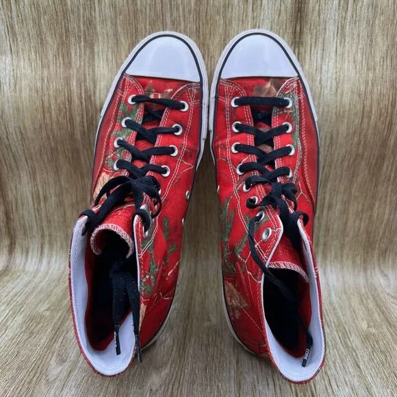 Men's Size 13‎ - Converse Cons X Realtree Xtra CTAS Pro Hi Sneakers Red 169483C