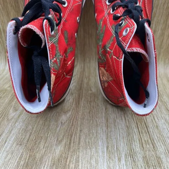 Men's Size 13‎ - Converse Cons X Realtree Xtra CTAS Pro Hi Sneakers Red 169483C