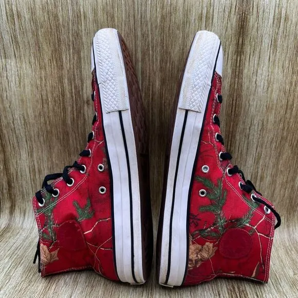 Men's Size 13‎ - Converse Cons X Realtree Xtra CTAS Pro Hi Sneakers Red 169483C