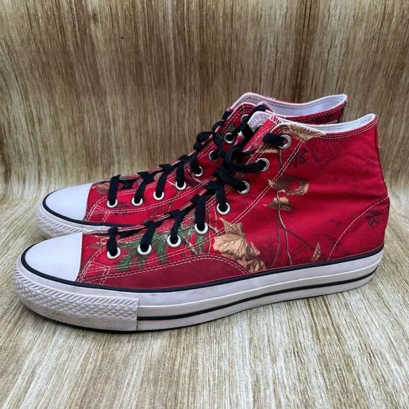 Men's Size 13‎ - Converse Cons X Realtree Xtra CTAS Pro Hi Sneakers Red 169483C