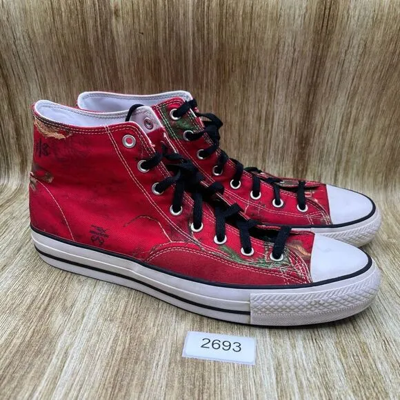 Men's Size 13‎ - Converse Cons X Realtree Xtra CTAS Pro Hi Sneakers Red 169483C