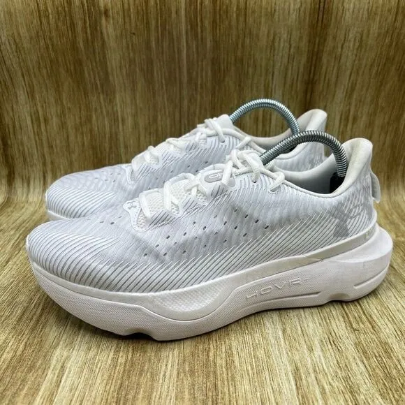 Men's Size 9.5 - Under Armour HOVR Infinite Pro White Halo Sneakers Shoes‎
