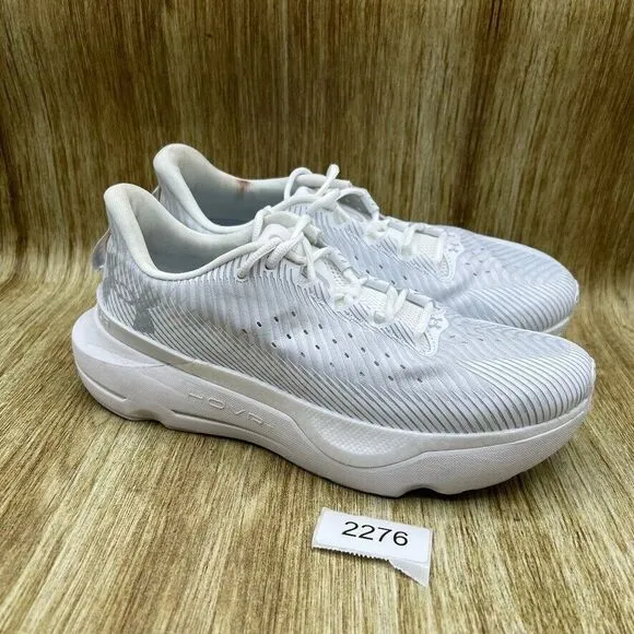 Men's Size 9.5 - Under Armour HOVR Infinite Pro White Halo Sneakers Shoes‎