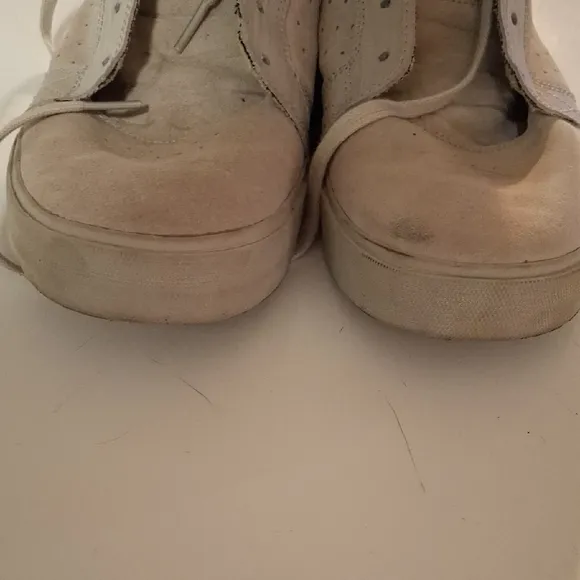 Men's Supra  High-Top Sneakers in Cream Size 10