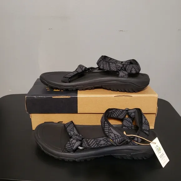Men's TEVA Hurricane XLT2 1019234 BNBK Gray Black Sandals Size 12