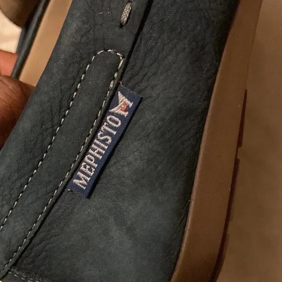 Mephisto Algoras Mens loafers/moccasins blue suede