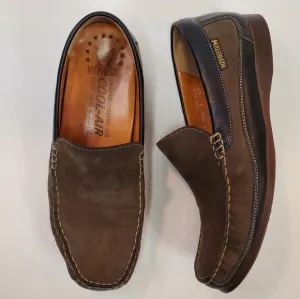 Mephisto Baduard Cool Air Slip-On Loafers Brown Black Leather Men's Size 9‎