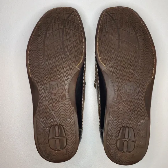 Mephisto Baduard Cool Air Slip-On Loafers Brown Black Leather Men's Size 9‎