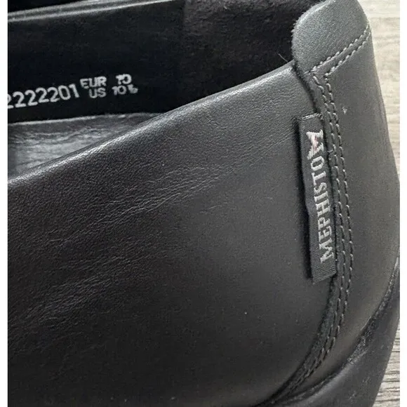 Mephisto Cool-Air Edlef Men’s Black Leather Loafers Size 10.5 Comfort