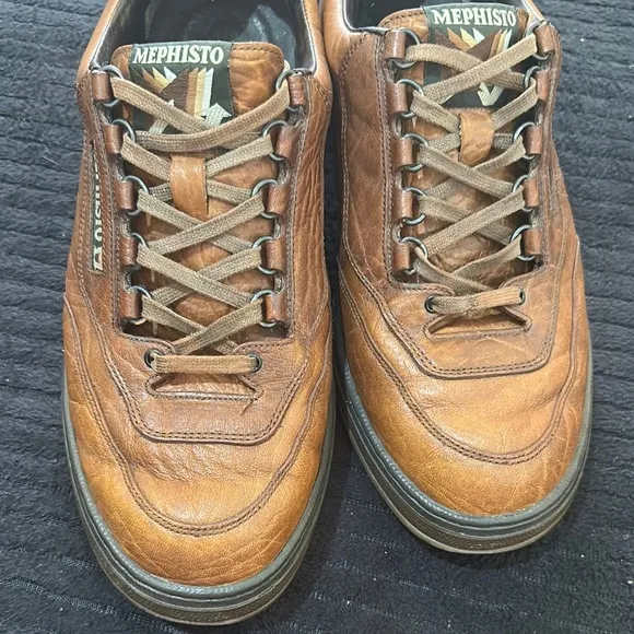 Mephisto Match Run Off Athletic Comfort Brown Leather Men's Shoe US 11.5 $399