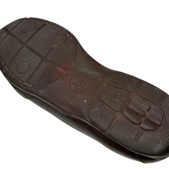 Mephisto Size 10 Cool Air Dark Brown Leather Slip On Loafers Driver