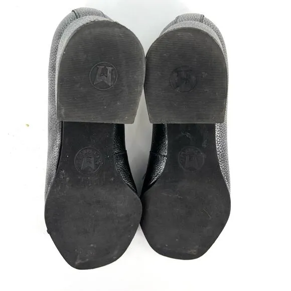 Mephisto Women's metallic gray heeled loafers (7)