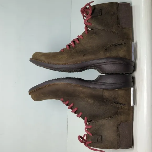 Merrell Andover mid lace waterproof hiking boots womans size 7 EU 37.5