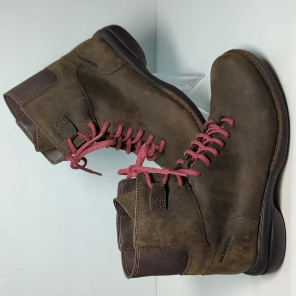 Merrell Andover mid lace waterproof hiking boots womans size 7 EU 37.5