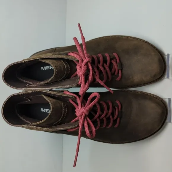 Merrell Andover mid lace waterproof hiking boots womans size 7 EU 37.5