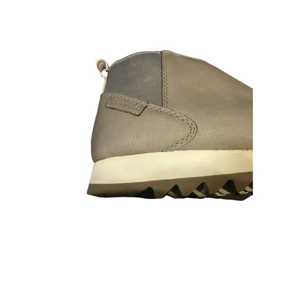 Merrell Ankle Boots Gray Dark Beige Zig Zag Sole Pull On Size 9 J00-378