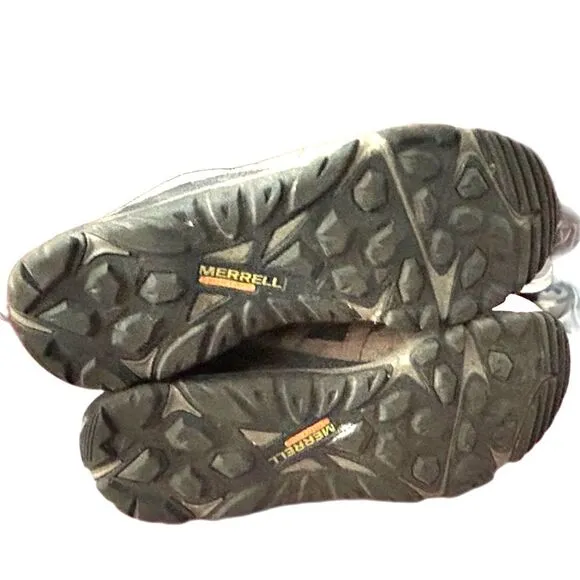 Merrell Boots Outmost MID GTX Hiking Men 10 43 Brown Lace Up Ankle Shoes