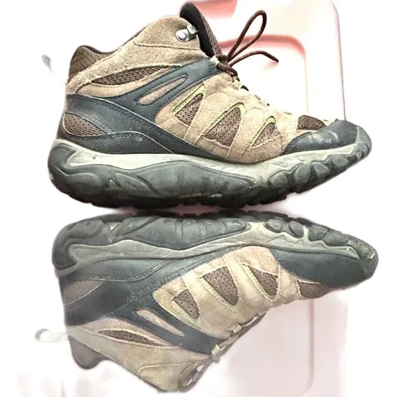 Merrell Boots Outmost MID GTX Hiking Men 10 43 Brown Lace Up Ankle Shoes