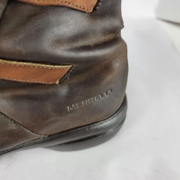 MERRELL Captiva Launch Womens 9.5 Knee High Tall Brown Waterproof Boots