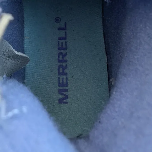 Merrell Kid's 11 Polar Trekker Grey Purple trail runner snow boots like NEW