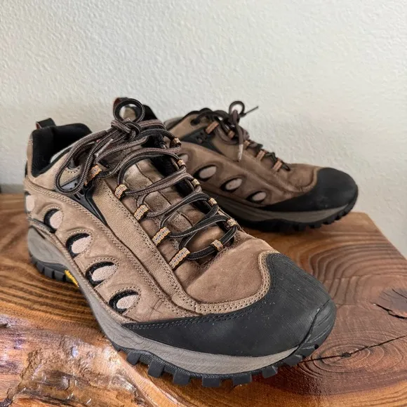 Merrell Radius Hiker Boots Waterproof Low Top Vibram Kangaroo Boa Mens 11.5 EUC