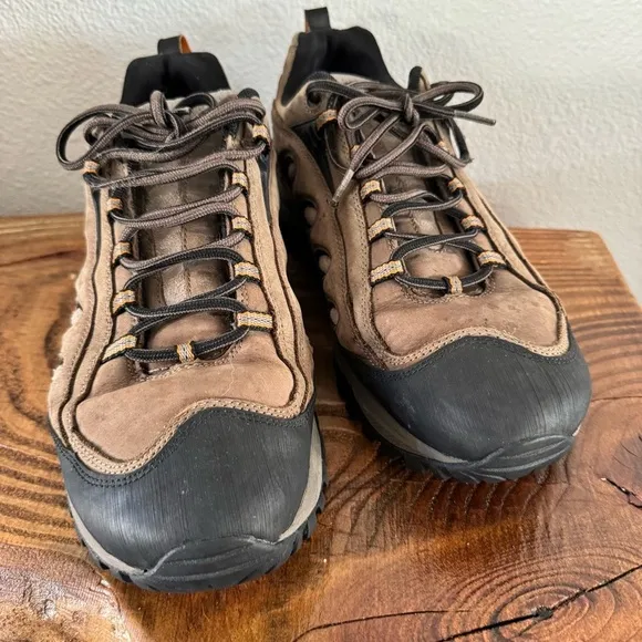 Merrell Radius Hiker Boots Waterproof Low Top Vibram Kangaroo Boa Mens 11.5 EUC