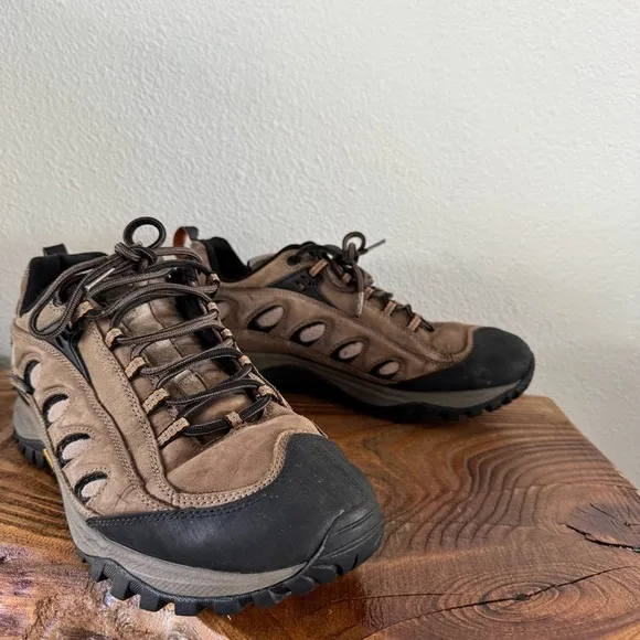Merrell Radius Hiker Boots Waterproof Low Top Vibram Kangaroo Boa Mens 11.5 EUC