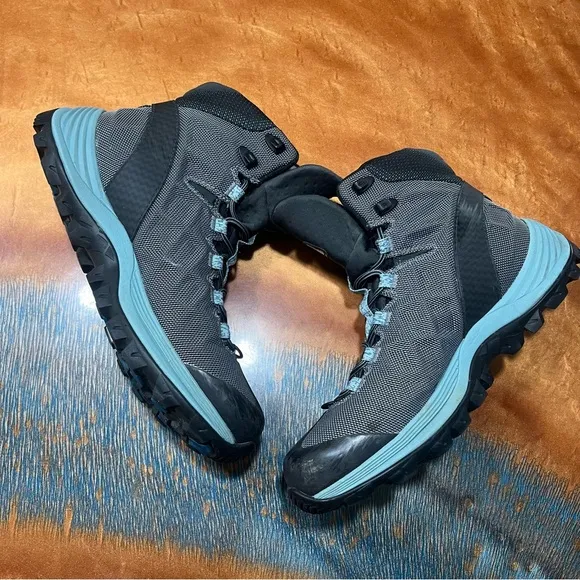 Merrell Thermo Rogue 6” Insulted Gore-Tex waterproof Hiking Boots 9 blue black