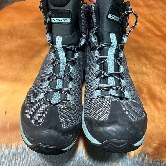 Merrell Thermo Rogue 6” Insulted Gore-Tex waterproof Hiking Boots 9 blue black