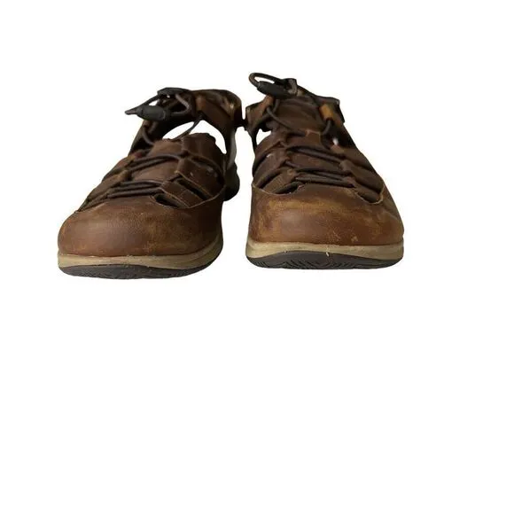 MERRELL TIDERISER LUNA FISHERMAN LEATHER Sandals   Men's 8