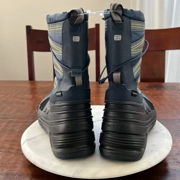 MERRELL Unisex Big Kid Snow Quest Lite 3.0 Waterproof Boot Navy/Black 7
