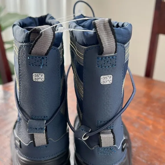 MERRELL Unisex Big Kid Snow Quest Lite 3.0 Waterproof Boot Navy/Black 7