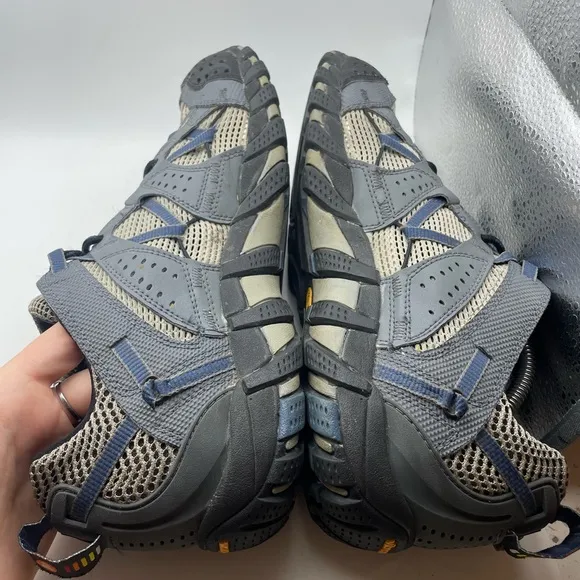 Merrell Waterpro Maipo Vibram blue/grey mens hiking sneakers size 10.5