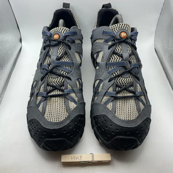Merrell Waterpro Maipo Vibram blue/grey mens hiking sneakers size 10.5
