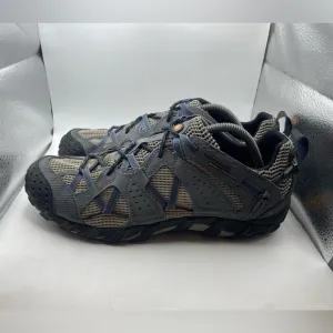 Merrell Waterpro Maipo Vibram blue/grey mens hiking sneakers size 10.5