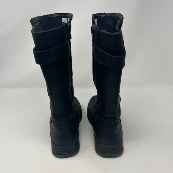 Merrell women's 5 mid-calf Travvy boots black leather