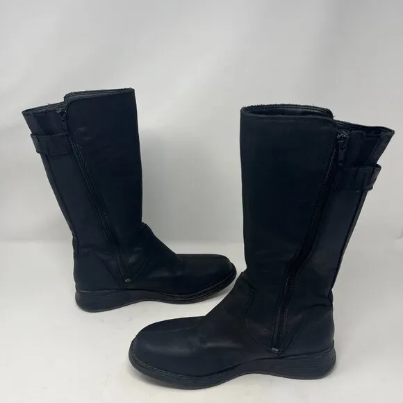 Merrell women's 5 mid-calf Travvy boots black leather