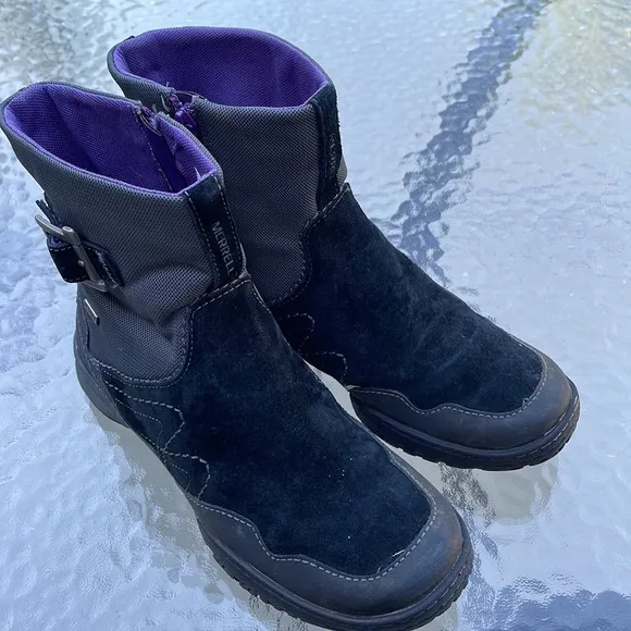 Merrell Women's Albany Sky Waterproof Boots-Black