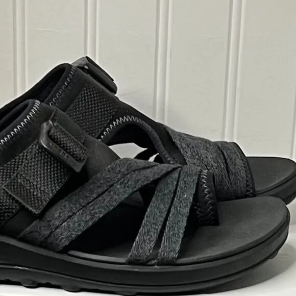 Merrell Womens District 4 Post Black Sport Sandals Size 11 (7768251)