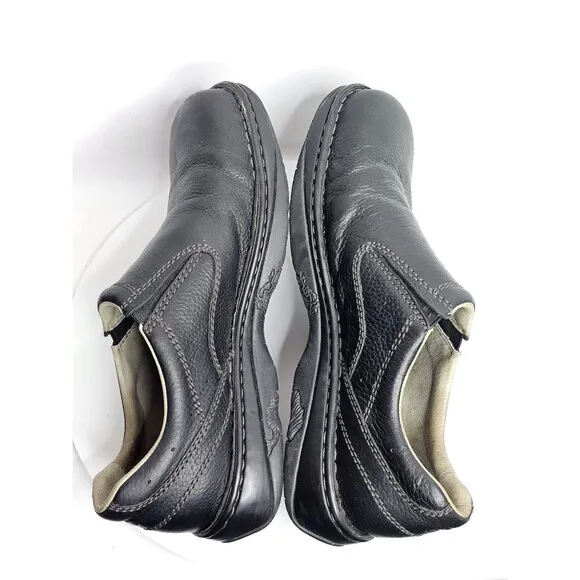 Merrell World Legend Loafers Shoes Mens Size 11.5 Black Leather Casual Slip On