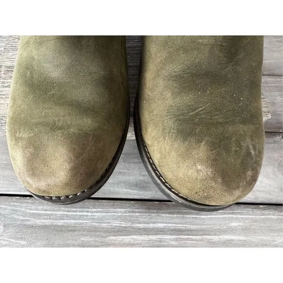 Merrell Chateau Quilted Mid Pull Waterproof Dusty Olive Boot Size 7.5