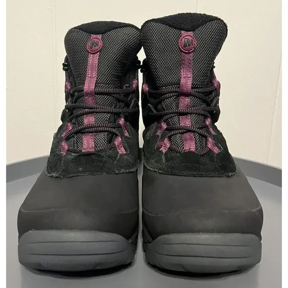 Merrill Thermal Shiver Waterproof Black/Purple Boots Women’s Size 6