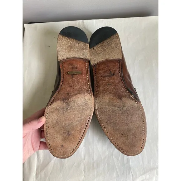 Mezlan lizard leather tassle loafers