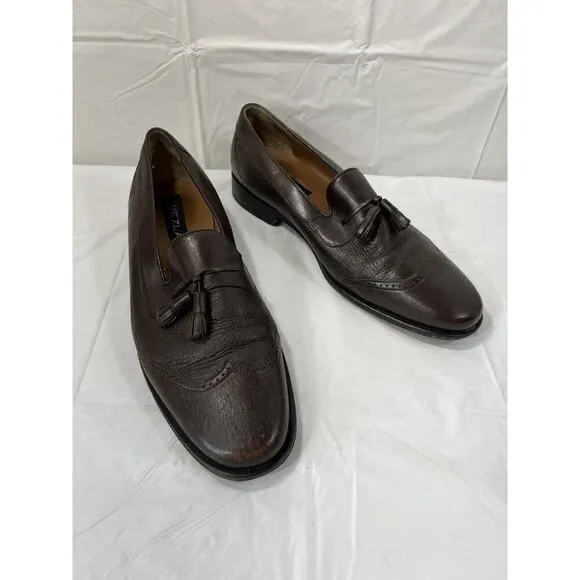 Mezlan Nicholas Tassel Loafers Brown Leather Nicholas Men's 11 M spain