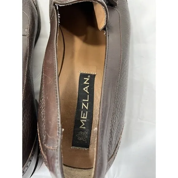 Mezlan Nicholas Tassel Loafers Brown Leather Nicholas Men's 11 M spain